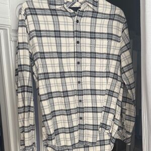 Rails Black and Cream Plaid Men's Shirt